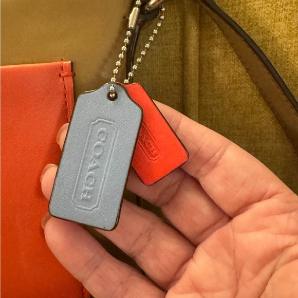 Coach Coral & Brown Crossbody - Picture 3 of 10